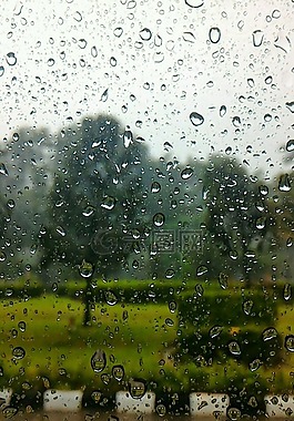 雨,玻璃,玻璃