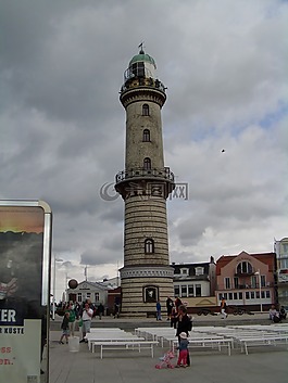 warnemünde,燈塔,波羅的海