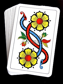 ace,玫瑰,卡