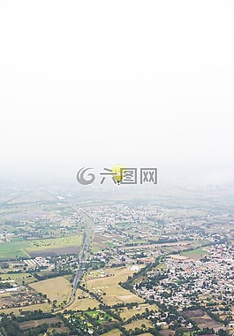 氣球,土地,原野
