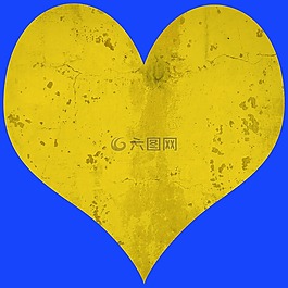 心臟,黃色,藍(lán)色