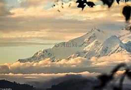 山,天空,云