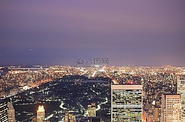 中央公園,紐約,天際線