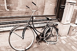 自行車,老,破碎
