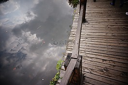 水,棧道,橋
