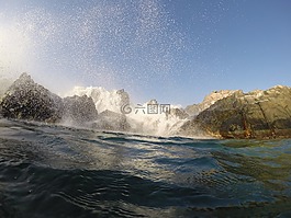 加勒比海,海,水