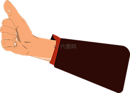 手,拇指,男子