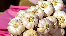 瓣大蒜,市场,蔬菜