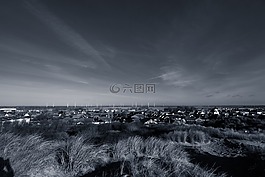英國,海灘,天空