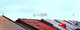 房子,屋頂,住房