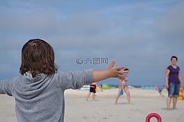 假期,海灘,海
