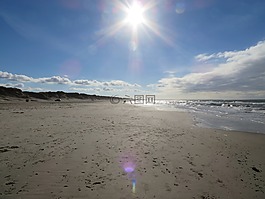 丹麥,海灘,海