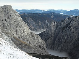 巖,山,云