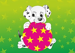 dalmatians,狗,小狗