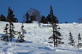 冬季,山,sheregesh