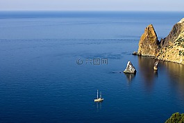 海洋,海,游艇