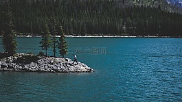 海,海灘,湖