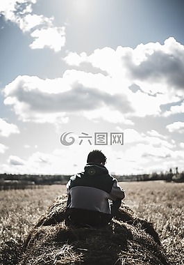 人男子,回,家伙