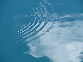 水,波,藍色