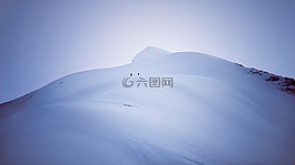 雪,景觀,天空