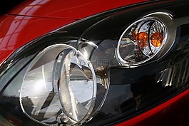 聚光燈,雷諾 twingo,紅色