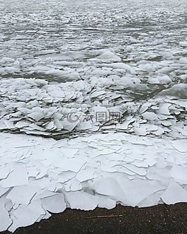冰,冬天,海岸