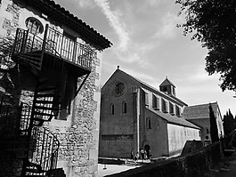 黑色白色,修道院,普羅旺斯