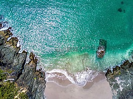 海灘,海岸,沙