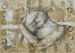 婦女,夫婦,手