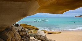 海灘,海岸,海景