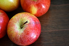 蘋果,紅色,木材