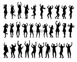 侧影,庆典,人