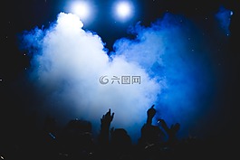 煙,慶典,人