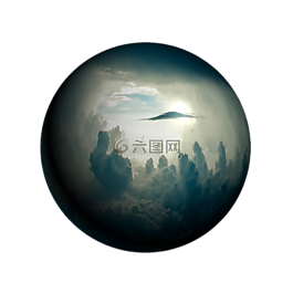 天空,云,球