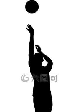 侧影,体育,篮球