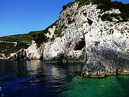 洞穴,海,景觀