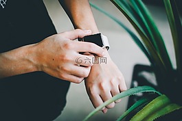 人,男子,手表