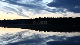 地平線,海濱,水