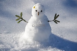 雪人,雪,冬天