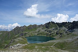 湖,山,阿尔卑斯山