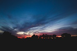 側(cè)影,黑暗,天空