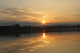 天空,上午,橙色