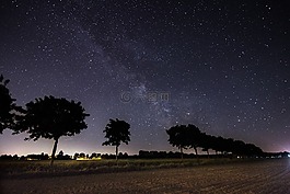 銀河系,夜,明星