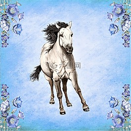 繪畫,數字藝術作品,馬