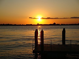 日落,意大利,abendstimmung