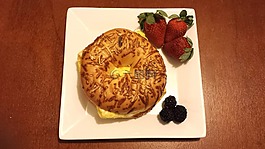 早餐,食品,面包圈