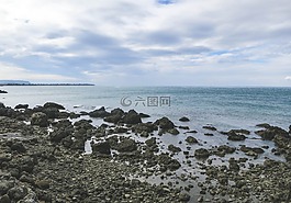 海洋,海岸,巖