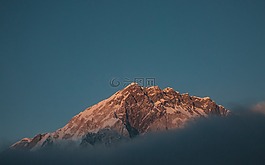 山,景觀,高峰