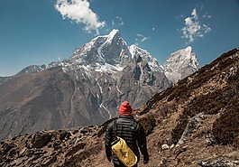 山,景觀,高峰