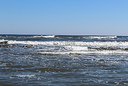 景觀,波羅的海,海浪